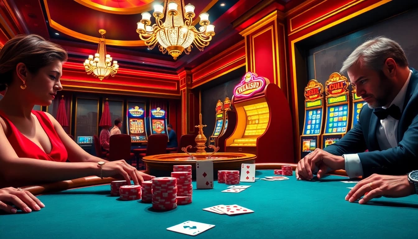 Experience high-stakes gaming thrills at https://mk8th.net/ with vibrant poker action and roulette excitement.