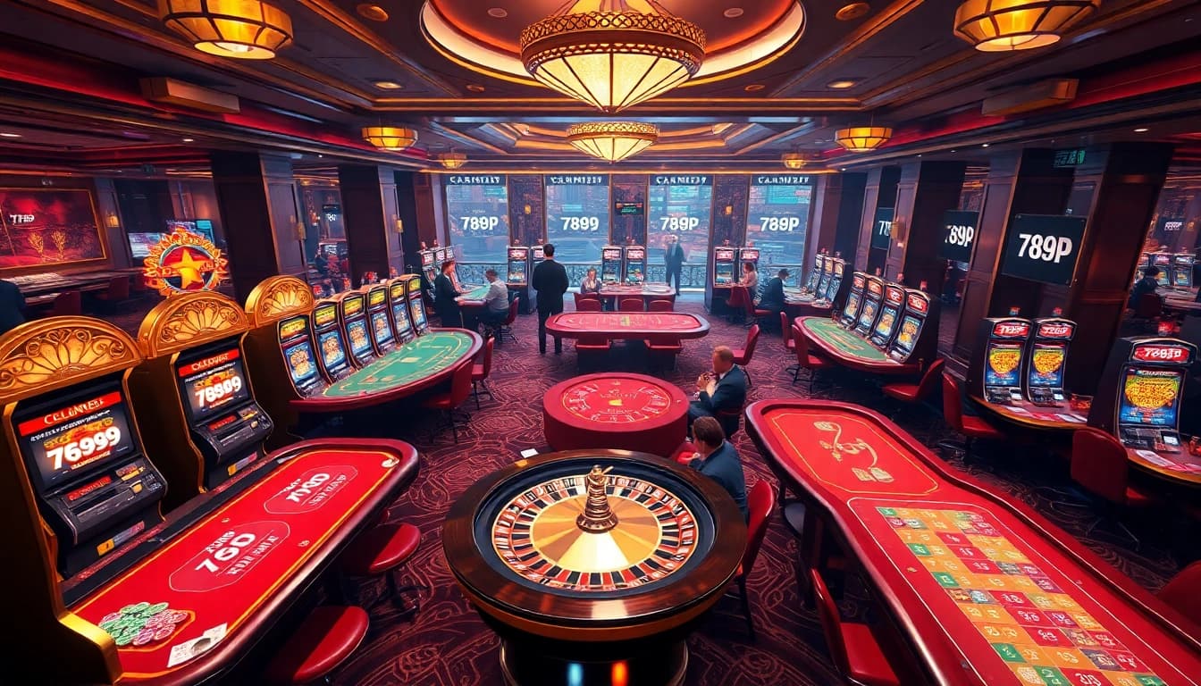 Engage in thrilling gambling experience at 789P casino with exciting games and vibrant atmosphere.