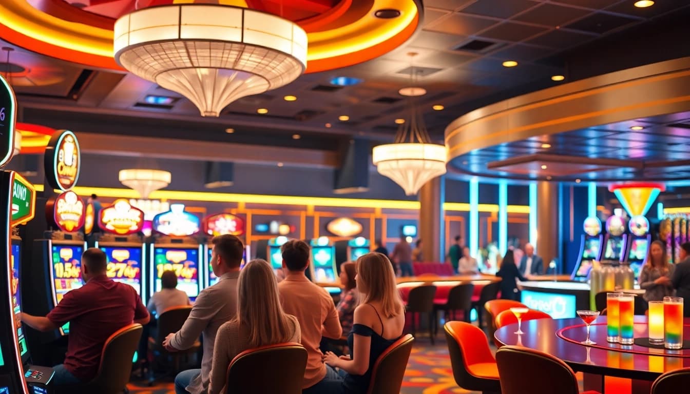 Engage with the thrilling world of Diwa 777 in a lively casino environment filled with excitement.