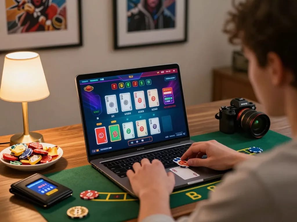 Engage with exciting online blackjack session, play with bitcoin from a cozy living room.