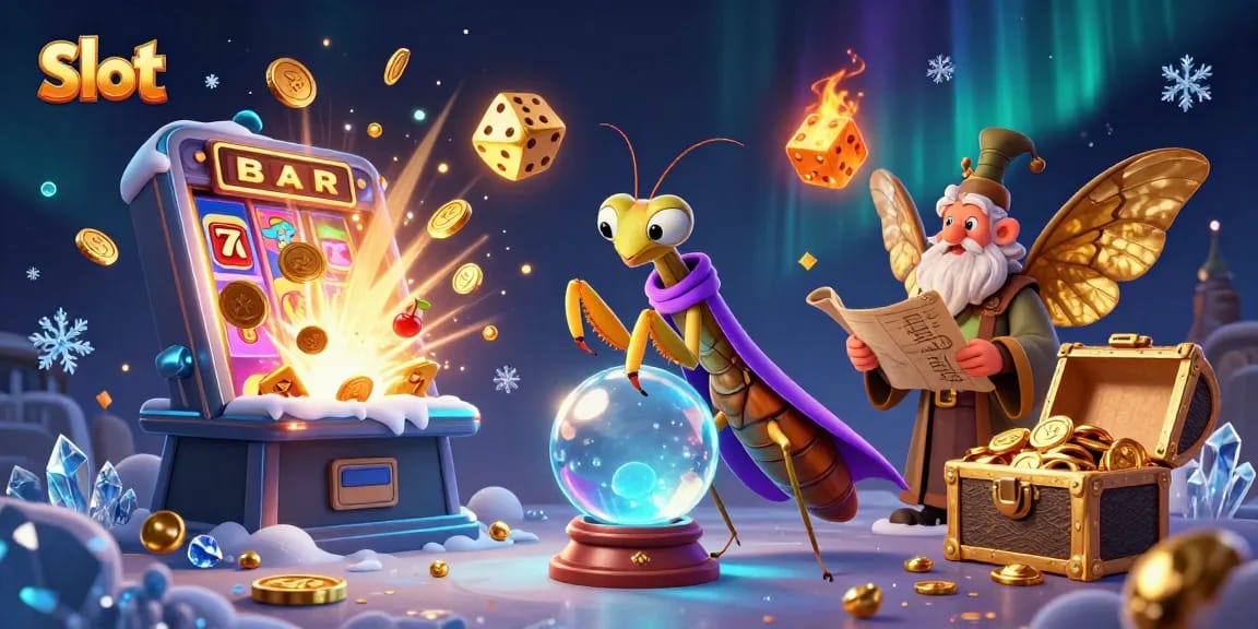 Slot yang menakjubkan memunculkan jackpot dengan efek gemerlap koin dan simbol, penuhi dewa keberuntungan.