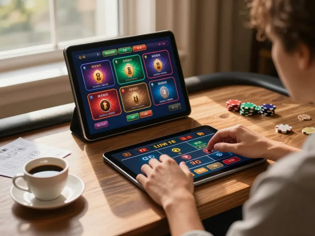 Experience the excitement of VN88 as you engage in live casino gaming from a stylish home setup.