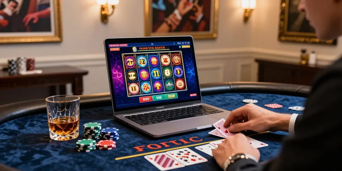 Experience the excitement of credit card casinos with vibrant graphics and luxurious gaming accessories.