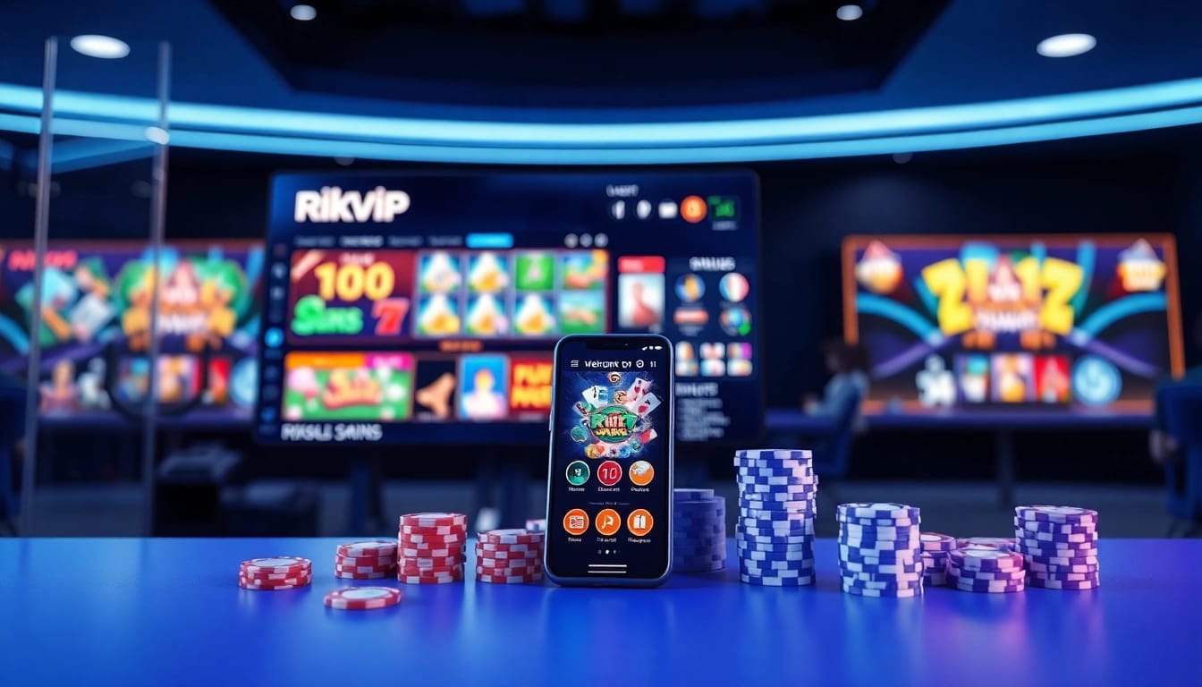 Rikvip online gaming setup showcasing vibrant graphics and user-friendly interface.