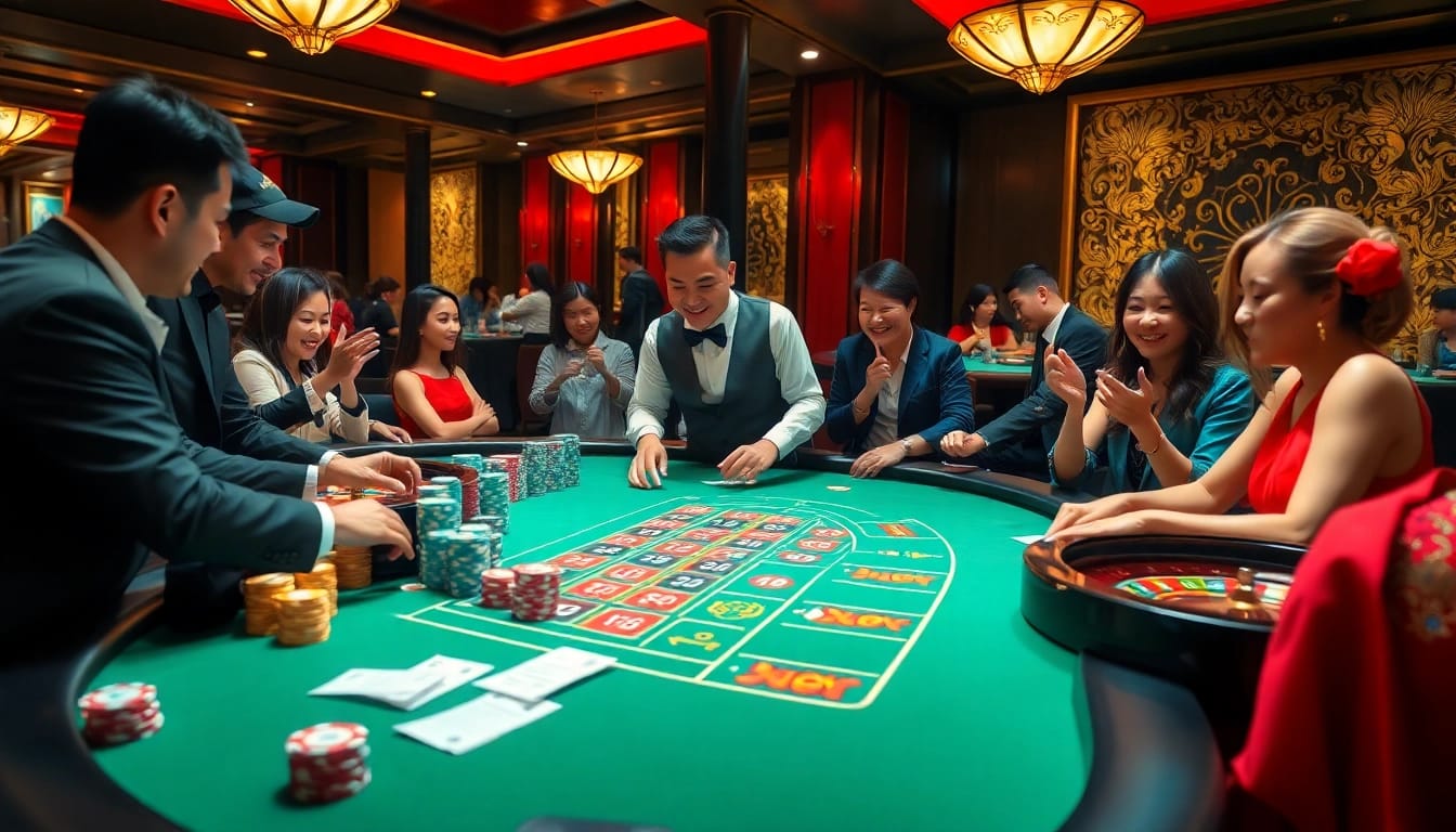 Kèo nhà cái 5 displayed on betting slips as players engage in exciting casino games.