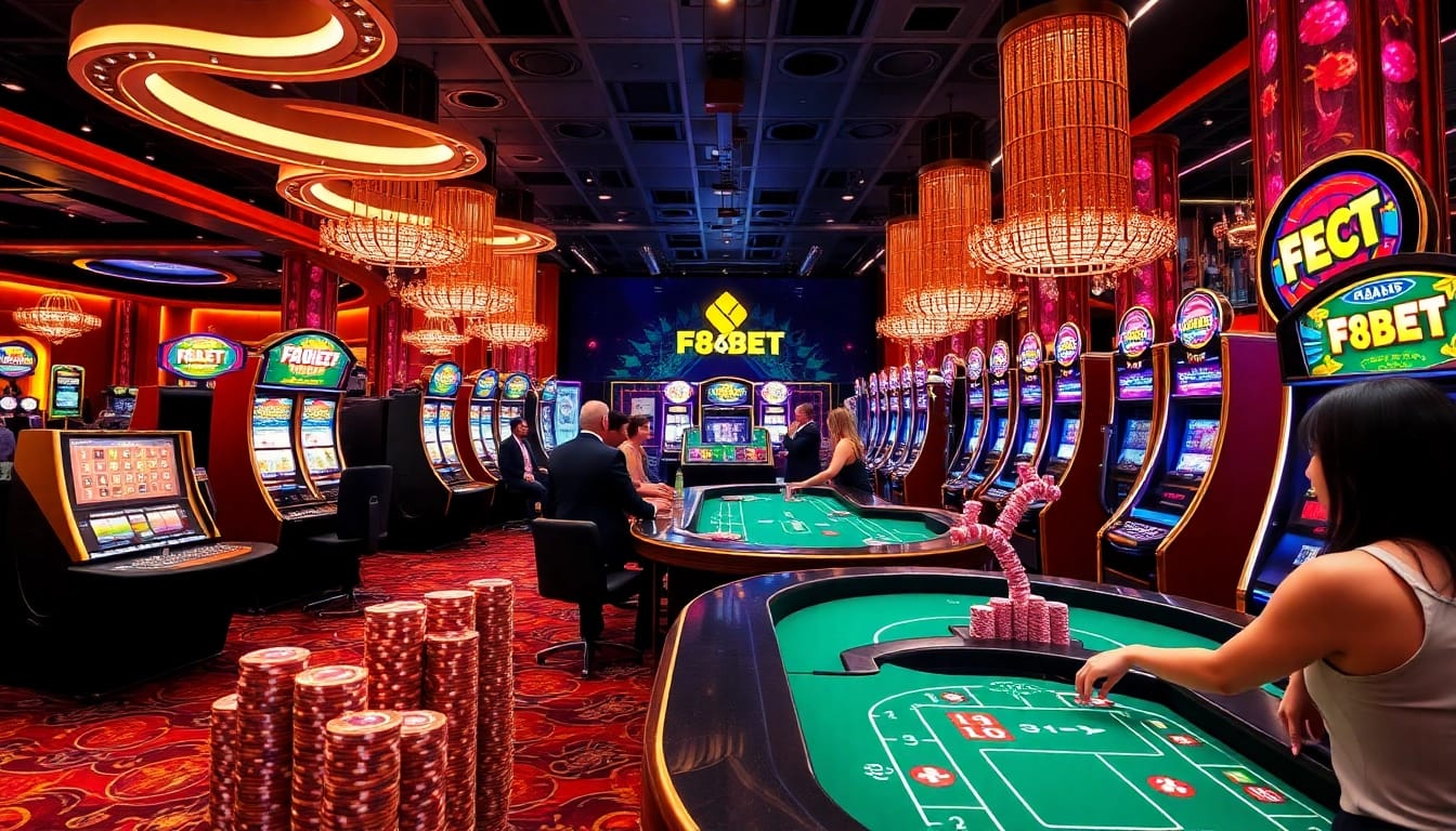 Experience the excitement of F8BET casino gaming with vibrant tables, advanced technology, and professional dealers.