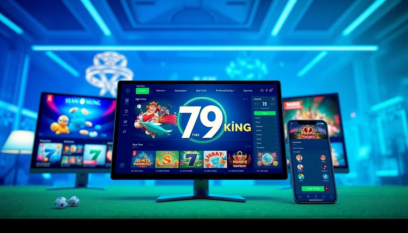 Experience the innovative online gaming interface of 79king, highlighting diverse games and user-friendly features.
