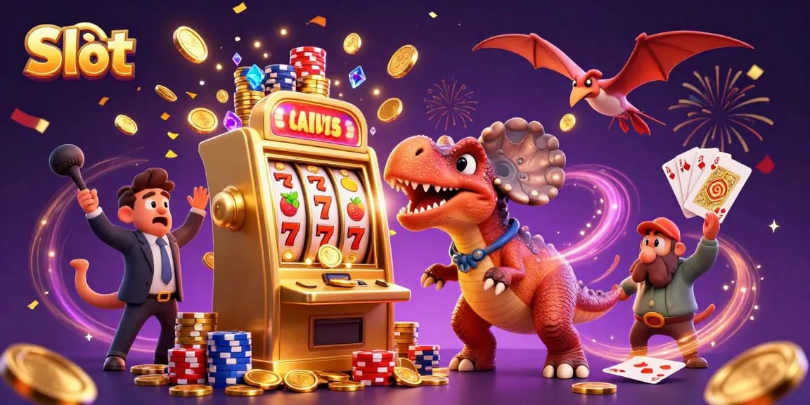 Catch the thrilling Slot action as a pachycephalosaurus wins jackpot coins