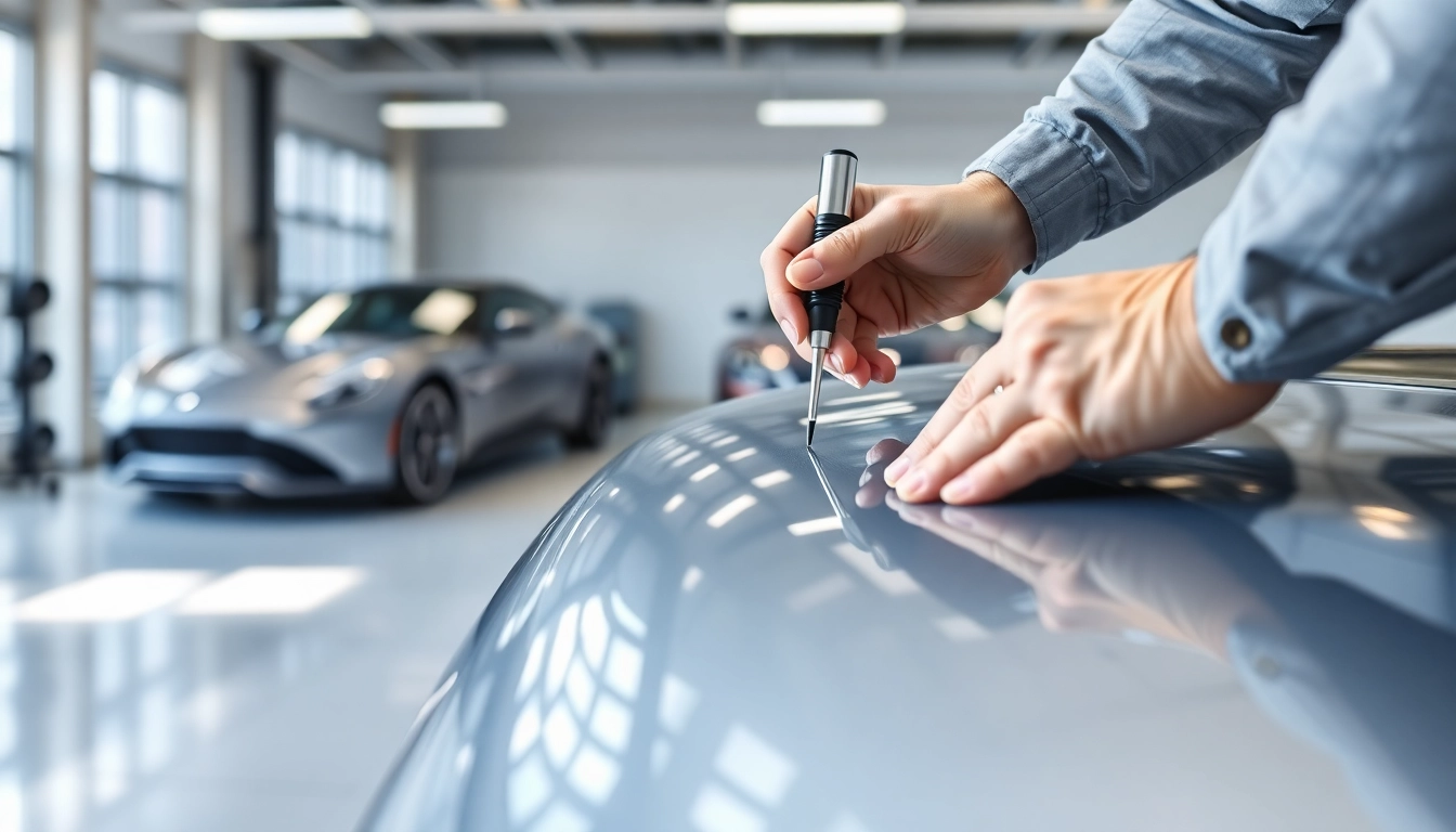 Applying PPF Chattanooga on a luxury car, showcasing precision and exceptional quality.