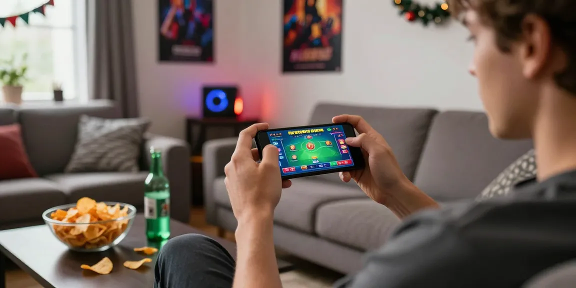 Exciting moment to install app for Teen Patti Boss on a smartphone in a vibrant gaming room.