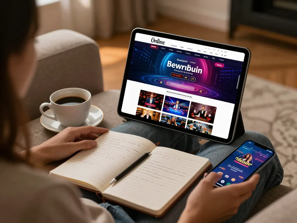 Enjoying the beste casino uden rofus experience on a tablet while cozy at home
