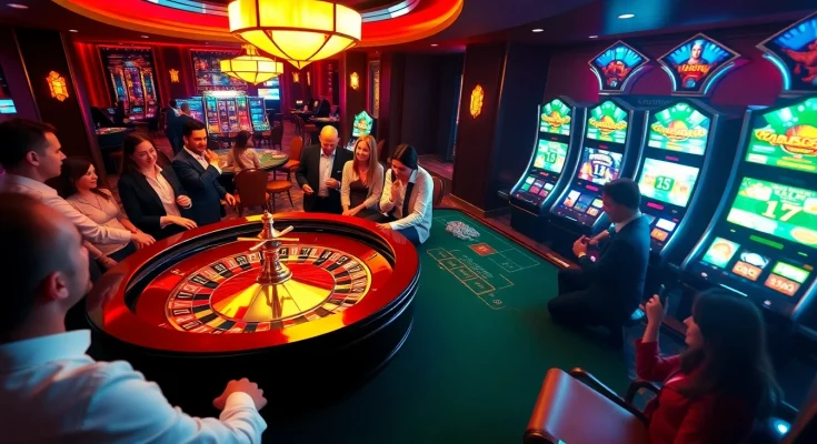 Experience the thrill of bomwin1.it.com at a vibrant casino table where chips are placed for winning.