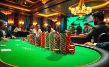 BEM88 casino excitement with players at a poker table enjoying high-stakes action.