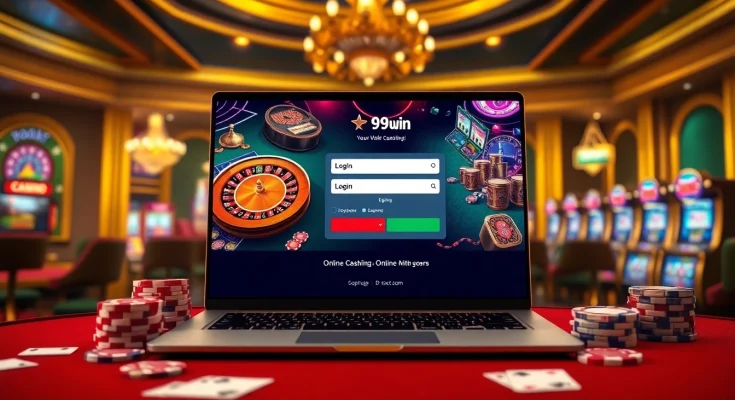 Experience seamless 99win đăng nhập with vibrant casino visuals showcasing exciting games.