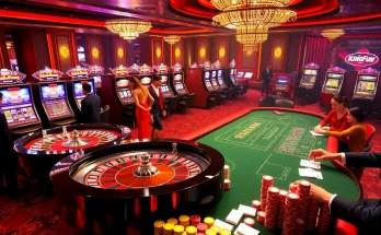 Players enjoy high-stakes gambling at Kingfun's vibrant casino table.