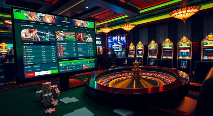 Exciting gambling scene at https://bet88vn.bio showcasing online sports betting and casino games.