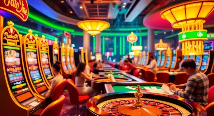 Experience high-energy gambling action at https://123b.ing/ with vibrant slot machines and a lively casino atmosphere.