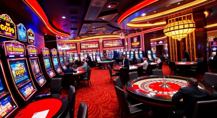 Experience the thrill of GO99 gaming at luxury casino tables filled with excitement.