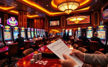 Excited players experiencing the thrill of slot gacor wins in a luxurious casino setting.
