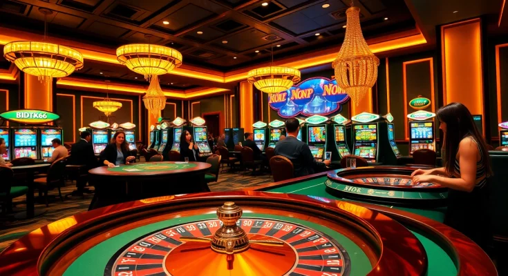 Experience the excitement of BDTK66 with vibrant casino tables and thrilling gaming action.