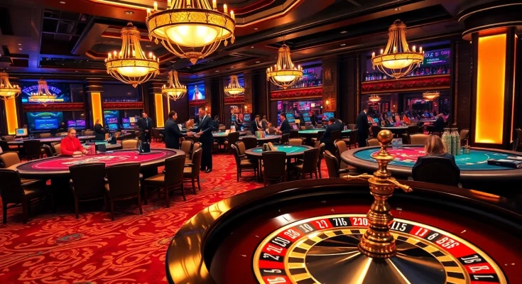 Cucu777 gamers placing bets at a vibrant casino table with colorful chips and cards.