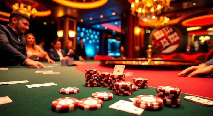 Experience the thrill of lv88 at a high-stakes poker table with luxurious ambiance.