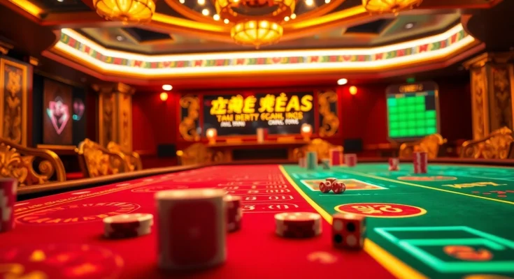 Gambling at https://taixiumd5.fan/ with luxurious Tài Xỉu MD5 game experiences at a vibrant casino table.