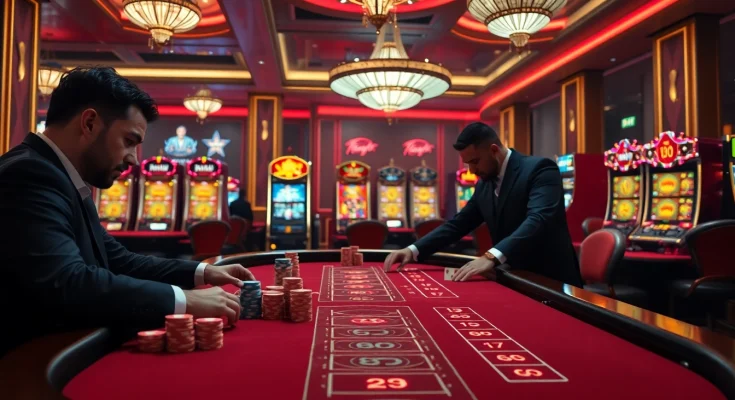 Engaging baccarat game scene showcasing the excitement of https://xx88.us/ with professional players.