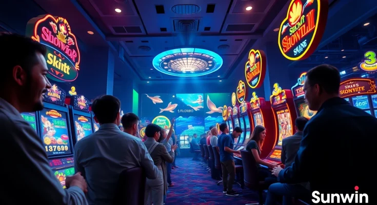 Exciting gameplay scene featuring Sunwin's diverse online gaming options.