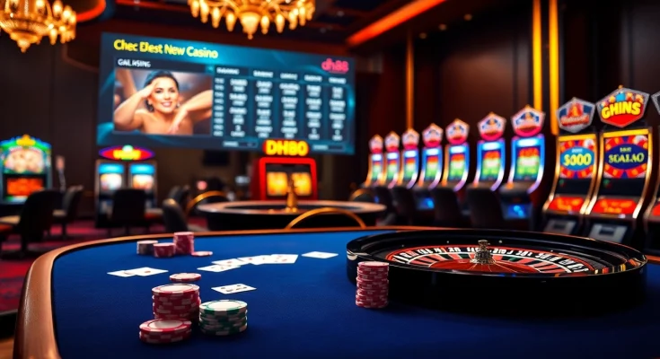 Engage in thrilling gameplay at dh88 casino with vibrant tables and slot machines.