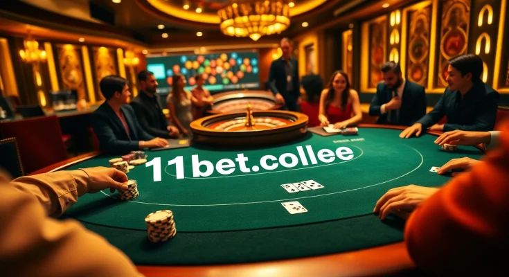 Experience the thrill of gambling at 11bet.college with vibrant casino visuals and captivating games.