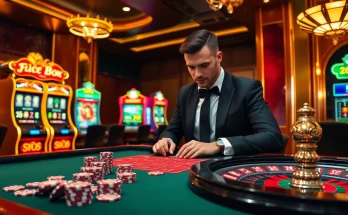 Experience the thrill at five88 with vibrant slot machines and casino tables.