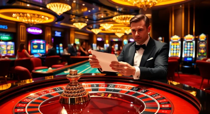 Experience the exciting world of Luck8 com with players at a vibrant casino, enjoying various games and betting experiences.