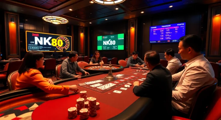 Experience the thrill of poker at NK88 online casino featuring immersive gaming elements.