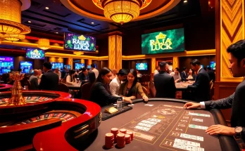 Experience the thrill of winning at RAJA LUCK's vibrant casino with exciting games and lively players.