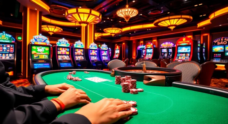 Engage in thrilling poker action at https://gg88.hu.net/, featuring colorful slots and a roulette wheel.